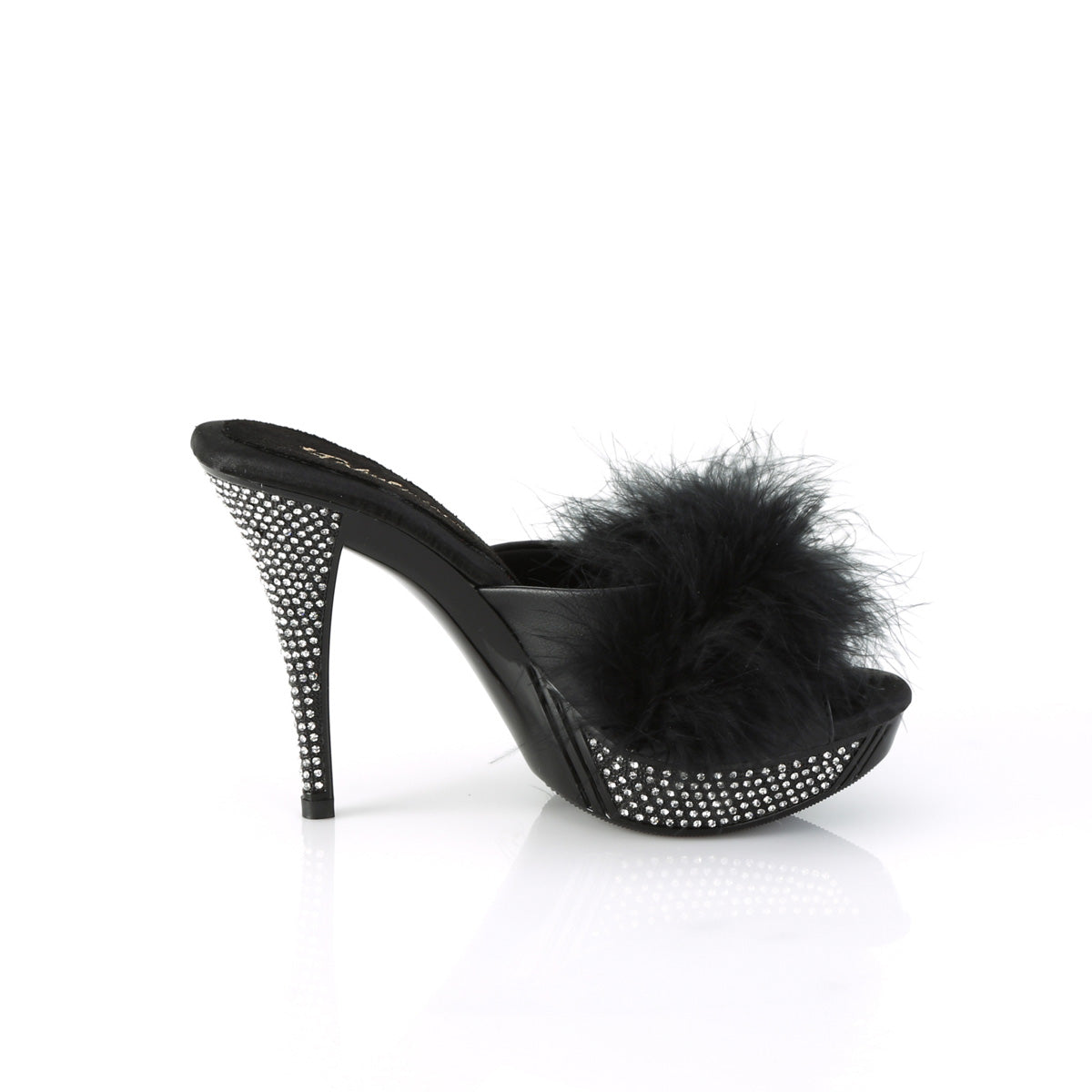 ELEGANT-401F Fabulicious Black 4.5 Inch Fetish Shoes
