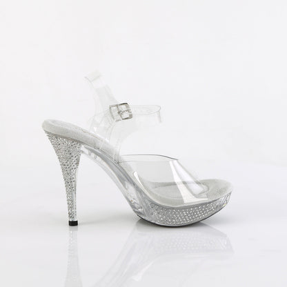 ELEGANT-408 Posing Comp Clear Bling Perspex Shoes