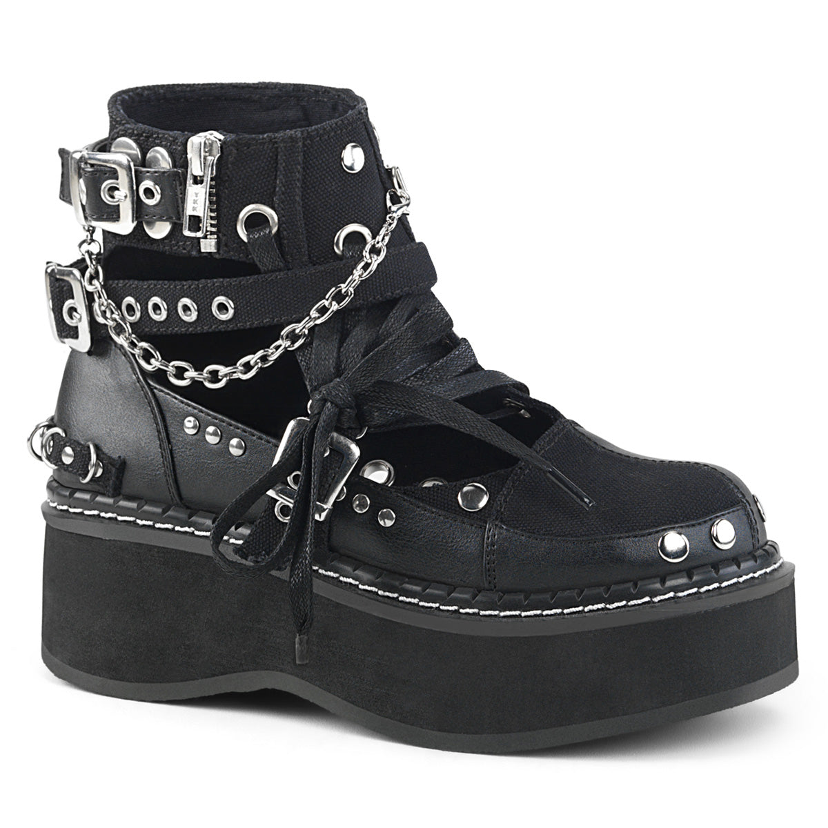 EMILY-317 Demoniacult Alternative Footwear Women's Ankle Boots