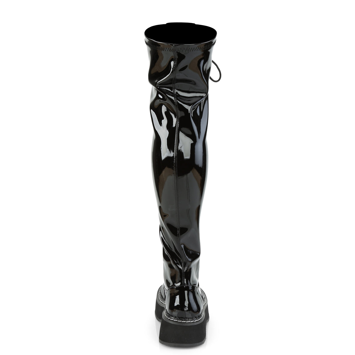 EMILY-375 Demonia Cult Black Alternative Women's Over-the-Knee Boots