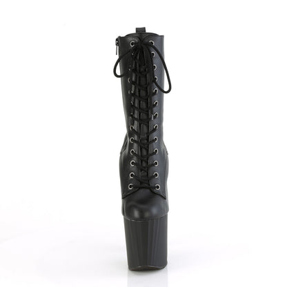 ENCHANT-1040 Pleaser Black 8 Inch Pole Dancer Ankle Boots