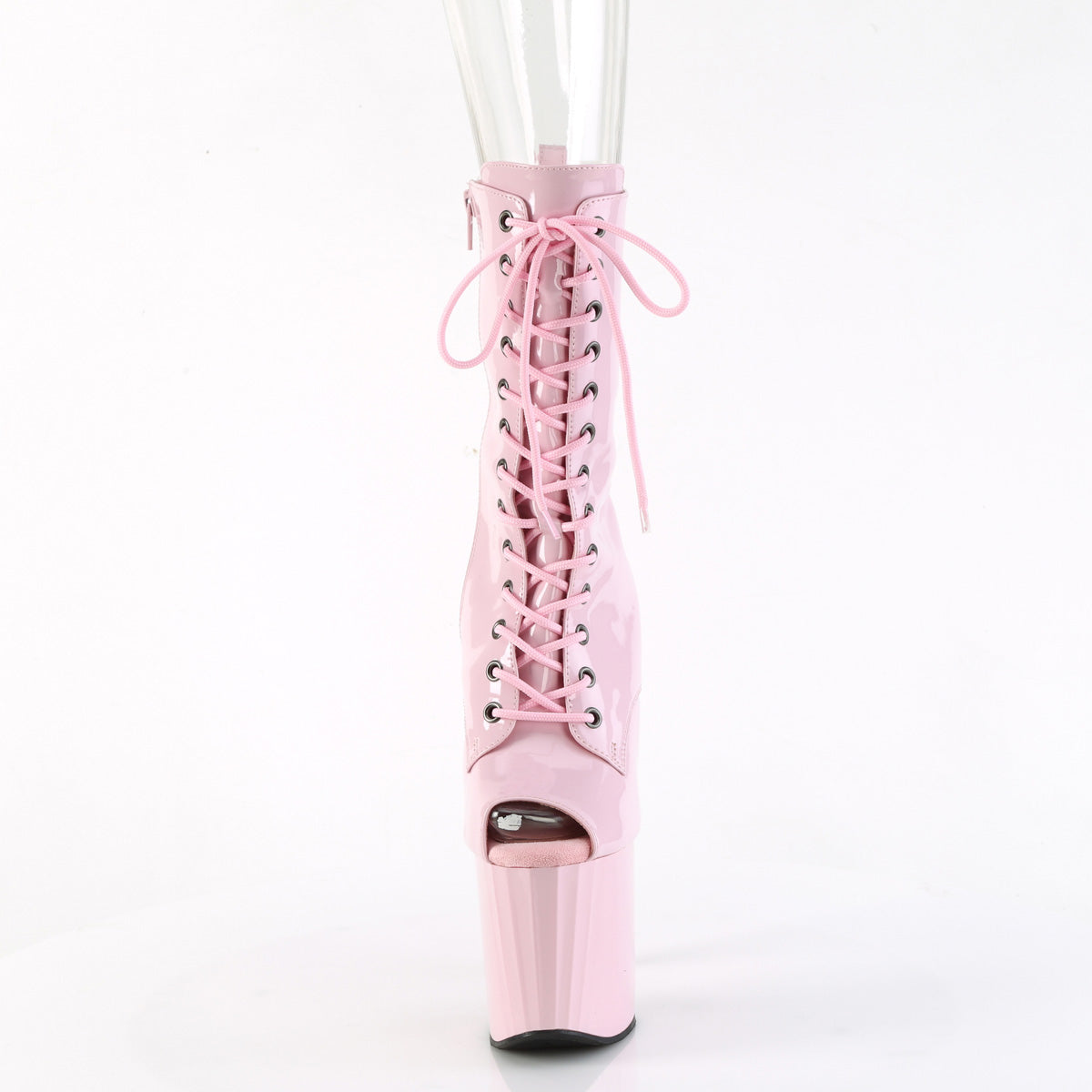 ENCHANT-1041 Pleaser Baby Pink 8 Inch Exotic Dance Ankle Boots
