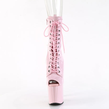 ENCHANT-1041 Pleaser Baby Pink 8 Inch Exotic Dance Ankle Boots