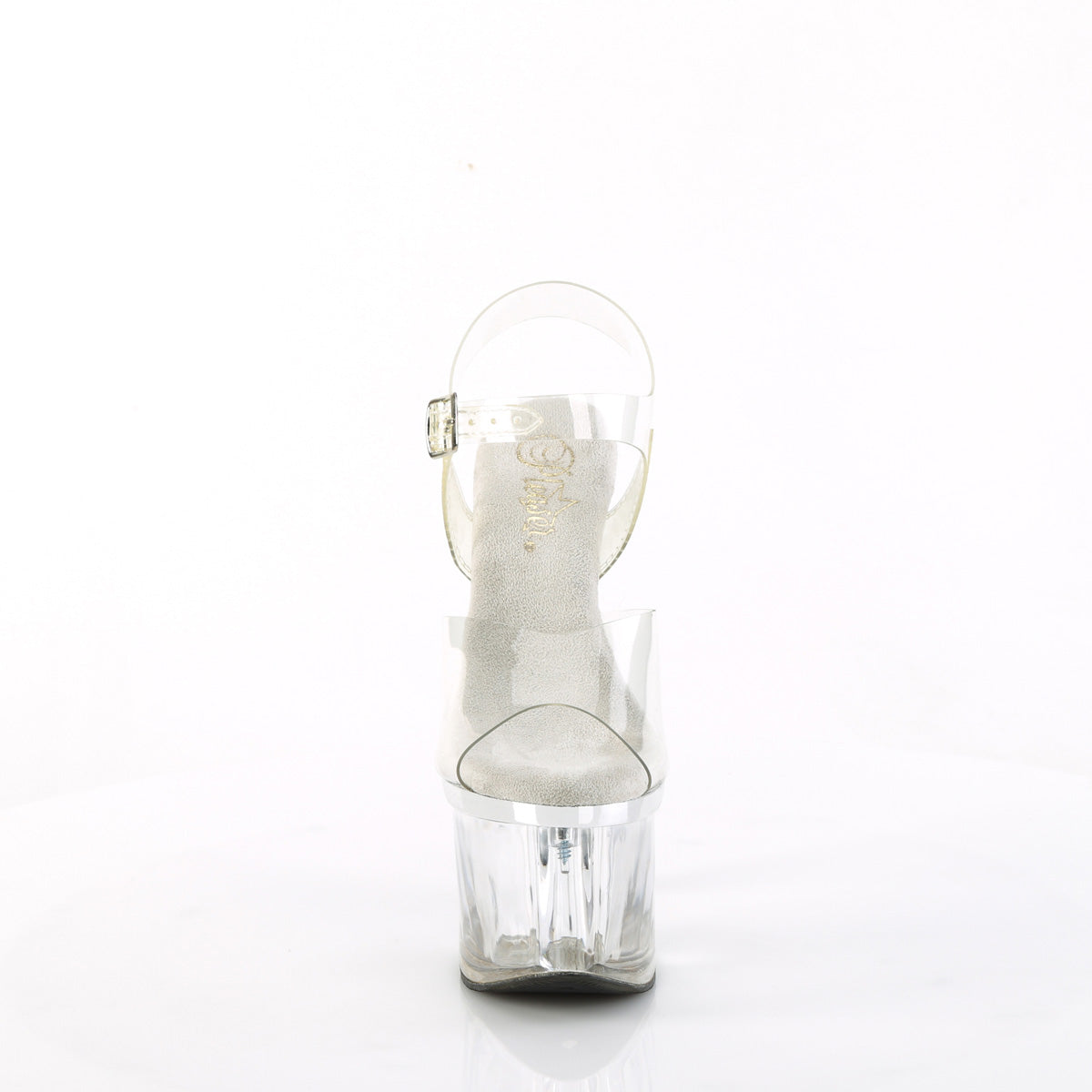 ESTEEM-708 Pleaser 7 Inch Clear Perspex Pole Dancing Heels