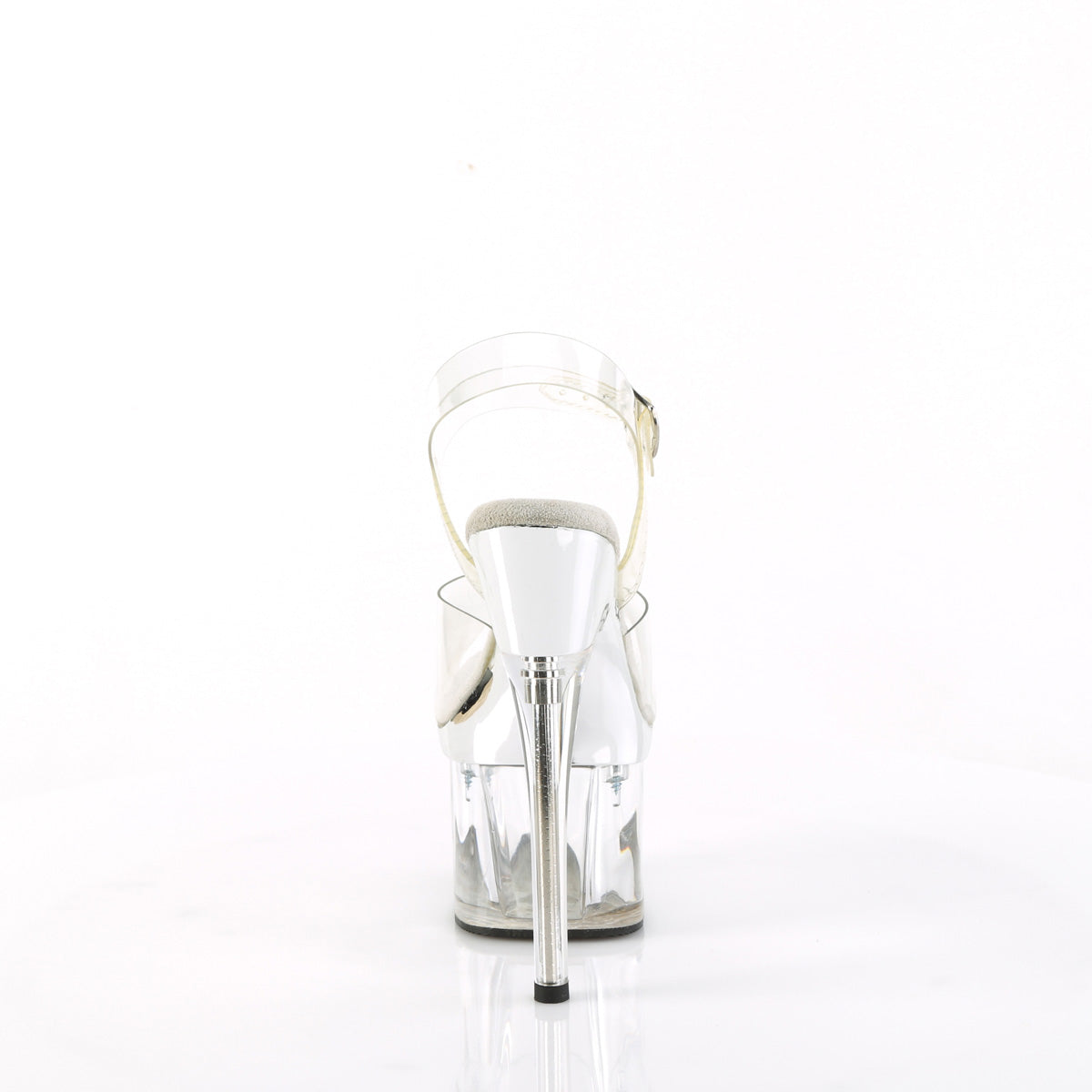 ESTEEM-708 Pleaser 7 Inch Clear Perspex Pole Dancing Heels