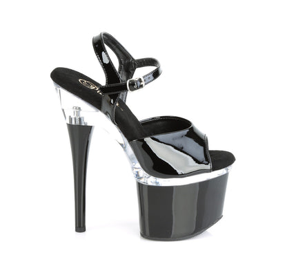 ESTEEM-709 Pleaser Black 7 Inch Exotic Dancing Platform Shoes