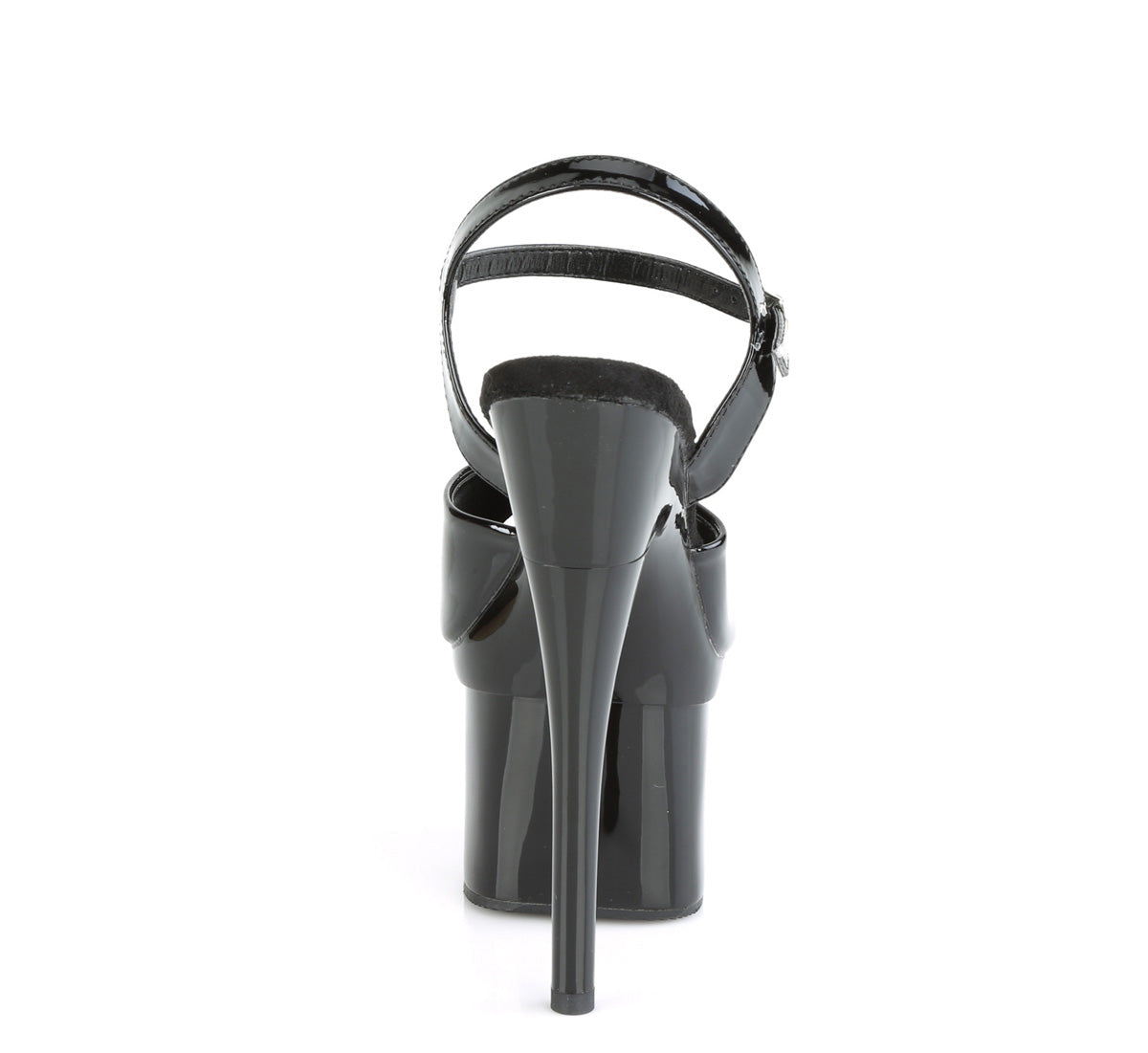 ESTEEM-709 Pleaser Black 7 Inch Pole Heels Platform Shoes