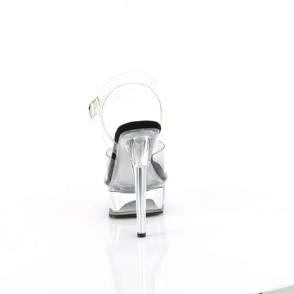 EXCITE-608 Pleaser Clear 6 Inch Exotic Dancer Platform Shoes