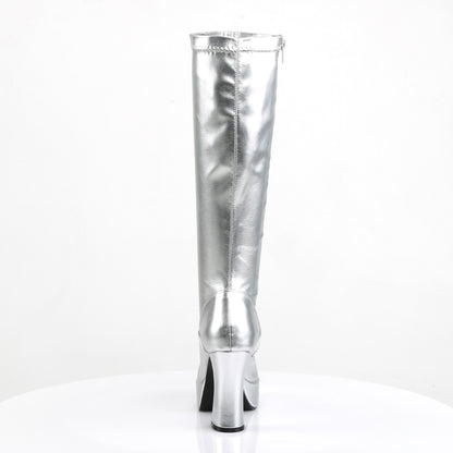 Funtasma EXOTICA-2000 Silver Platform Boots - 4 Inch Heels