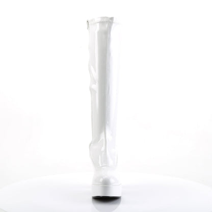 exotica 2000 funtasma fancy dress sexy shoes white retro platform gogo boots