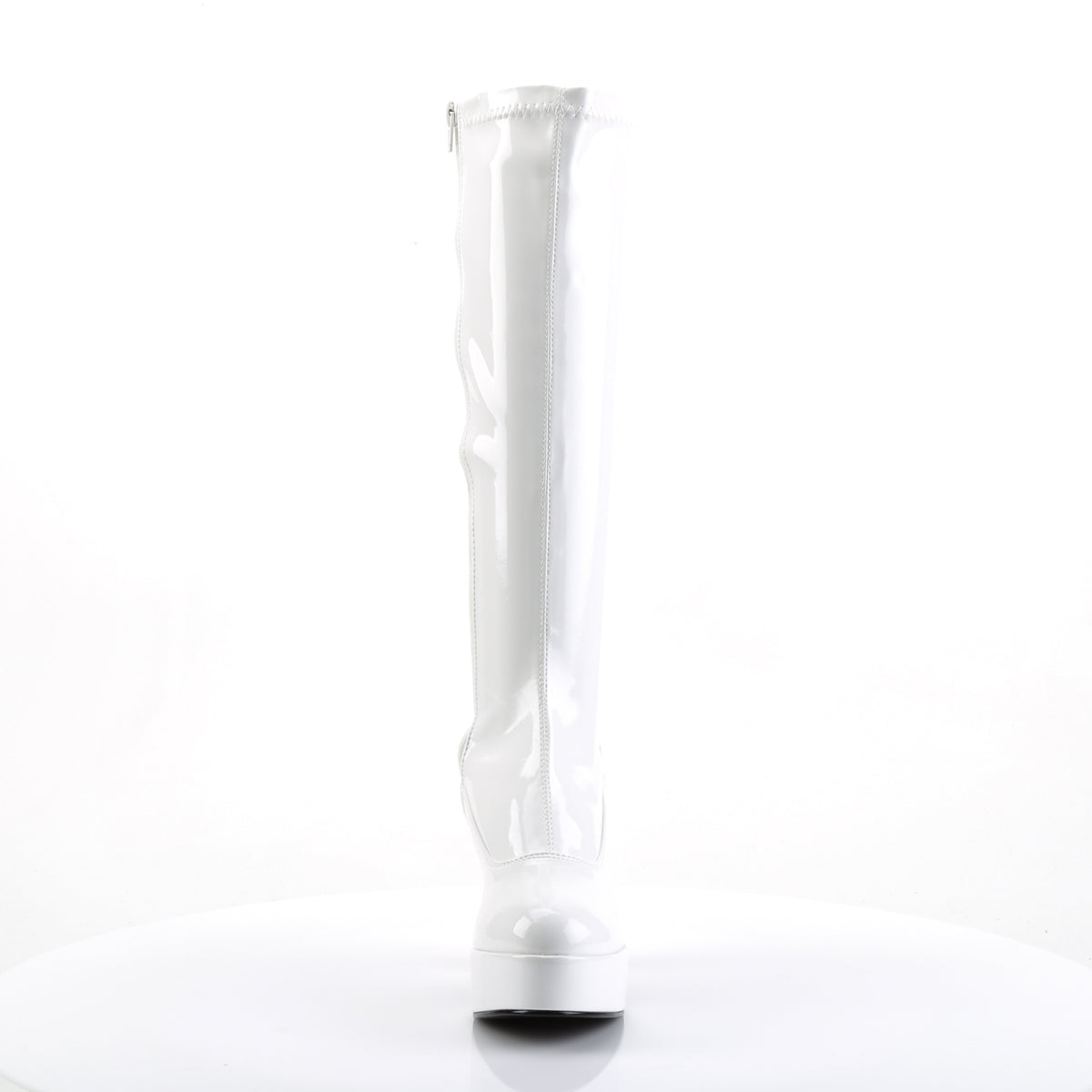 Funtasma EXOTICA-2000 White Platform Boots - 4 Inch Heels
