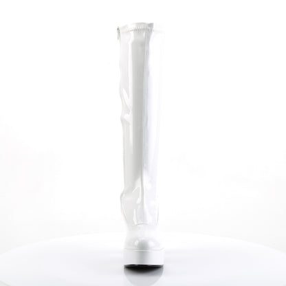 Funtasma EXOTICA-2000 White Platform Boots - 4 Inch Heels