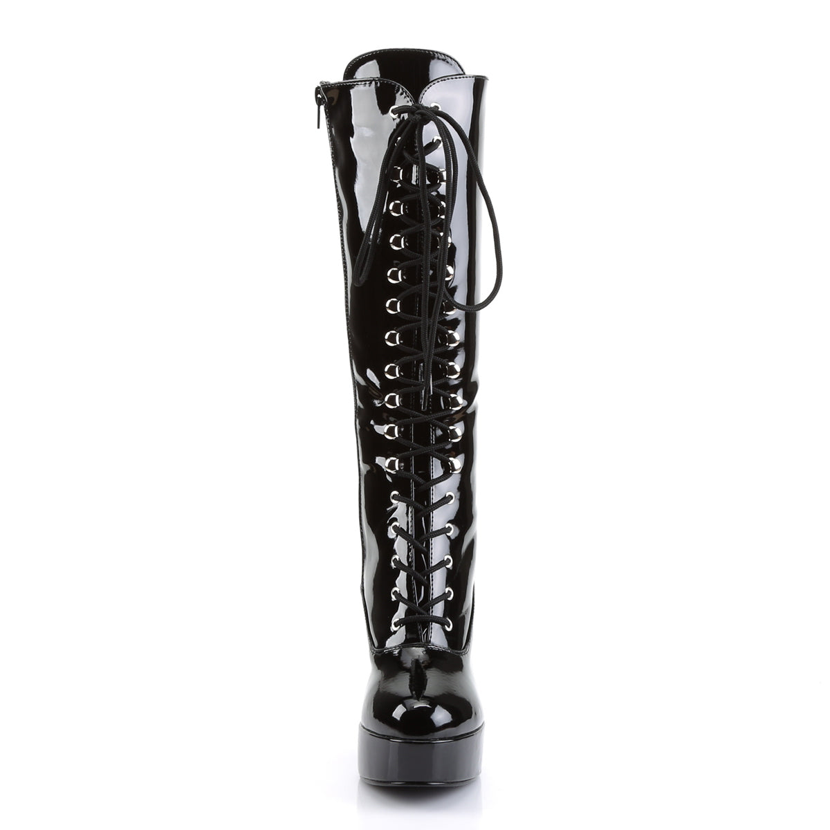 Funtasma EXOTICA-2020 Black Lace-Up Platform Boots - 4 Inch Heels