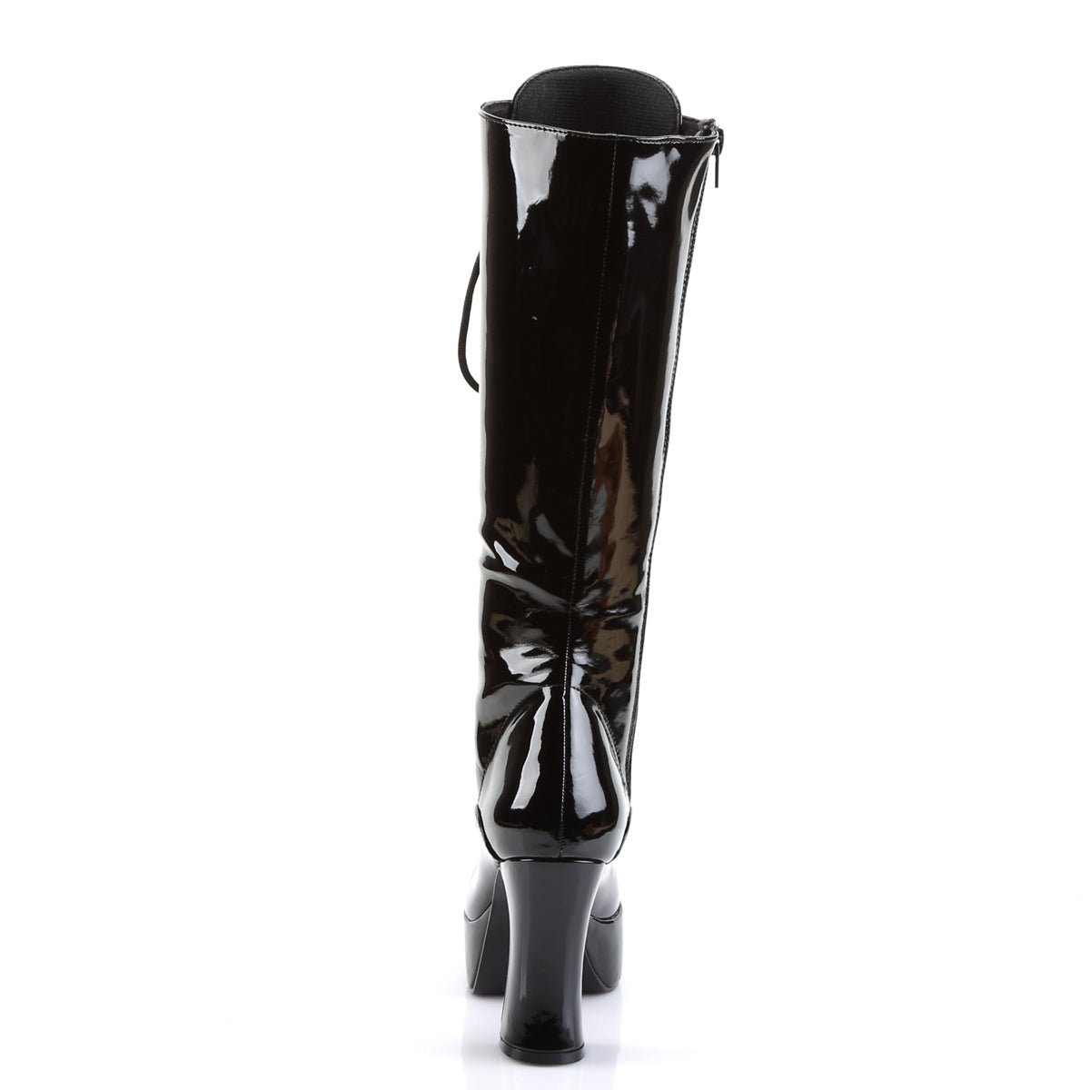 Funtasma EXOTICA-2020 Black Lace-Up Platform Boots - 4 Inch Heels