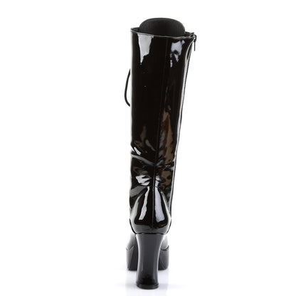 Funtasma EXOTICA-2020 Black Lace-Up Platform Boots - 4 Inch Heels