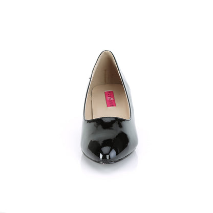 Pleaser Pink Label FAB-420 Black Court Shoes - 2 Inch Heels