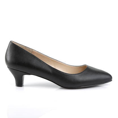 Pleaser Pink Label FAB-420 Black Court Shoes - 2 Inch Heels