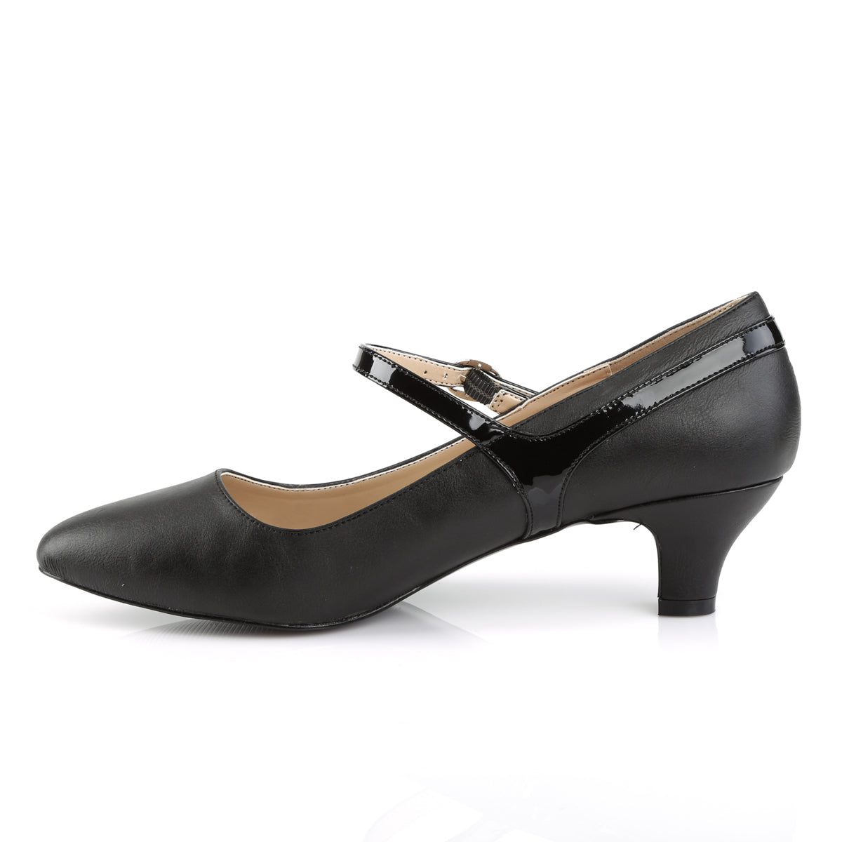 FAB-425 Pleaser Pink Label Black 2 Inch Fetish Single Soles