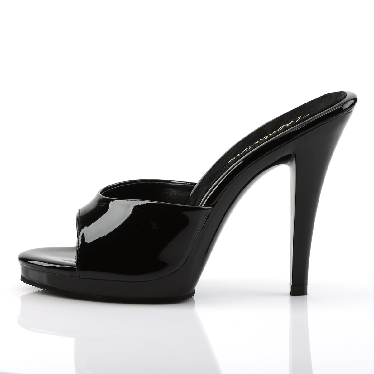 FLAIR-401-2 Fabulicious Black 4.5 Inch Fetish Shoes