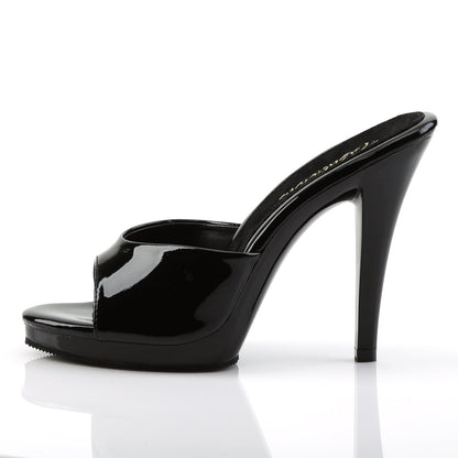 FLAIR-401-2 Fabulicious Black 4.5 Inch Fetish Shoes