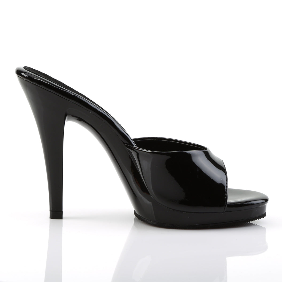 FLAIR-401-2 Fabulicious Black 4.5 Inch Fetish Shoes
