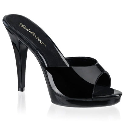 FLAIR-401-2 Fabulicious Black 4.5 Inch Fetish Shoes Black