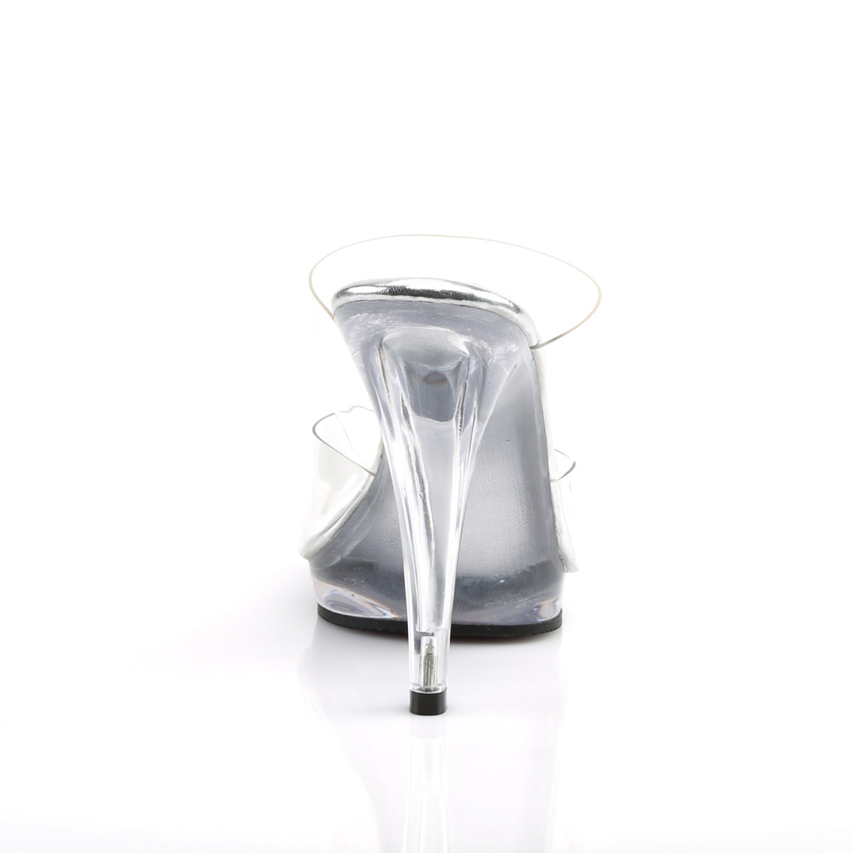 FLAIR-402 Fabulicious Clear 4.5 Inch Posing Shoes
