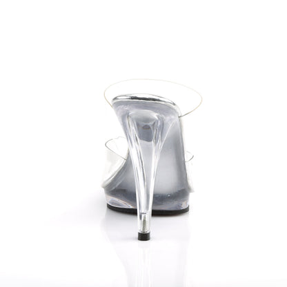 FLAIR-402 Fabulicious Clear 4.5 Inch Posing Shoes