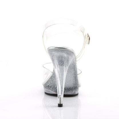 FLAIR-408MG Fabulicious Clear 4.5 Inch Posing Shoes