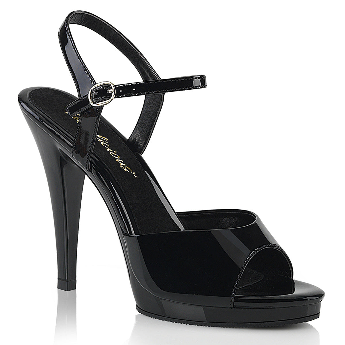FLAIR-409 Fabulicious Black 4.5 Inch Fetish Shoes