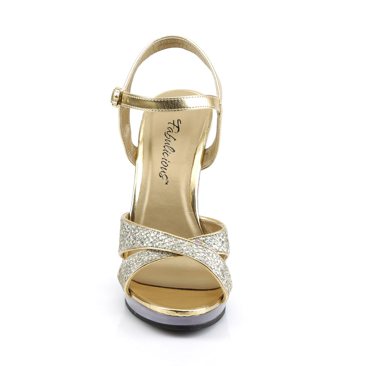 FLAIR-419(G) Fabulicious Gold 4.5 Inch Fetish Shoes