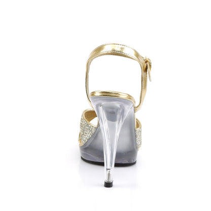 FLAIR-419(G) Fabulicious Gold 4.5 Inch Fetish Shoes