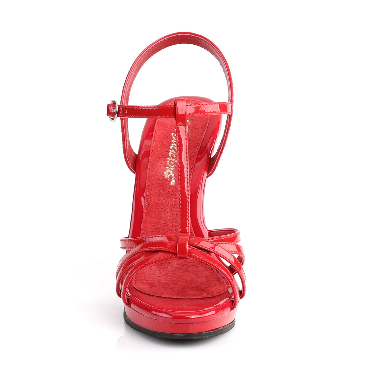 FLAIR-420 Fabulicious Red 4.5 Inch Fetish Shoes