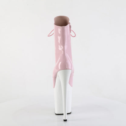 FLAMINGO-1020 Pleaser Baby Pink 8 Inch Pole Dancing Ankle Boots