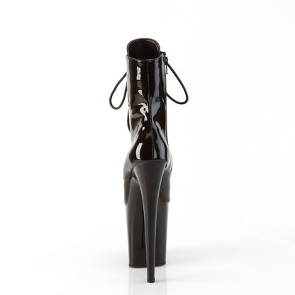 FLAMINGO-1020 Pleaser Coffee 8 Inch Exotic Dance Ankle Boots