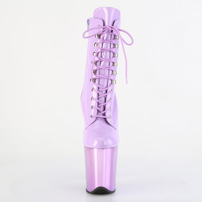 FLAMINGO-1020 Pleaser Lavender 8 Inch Strippers Ankle Boots