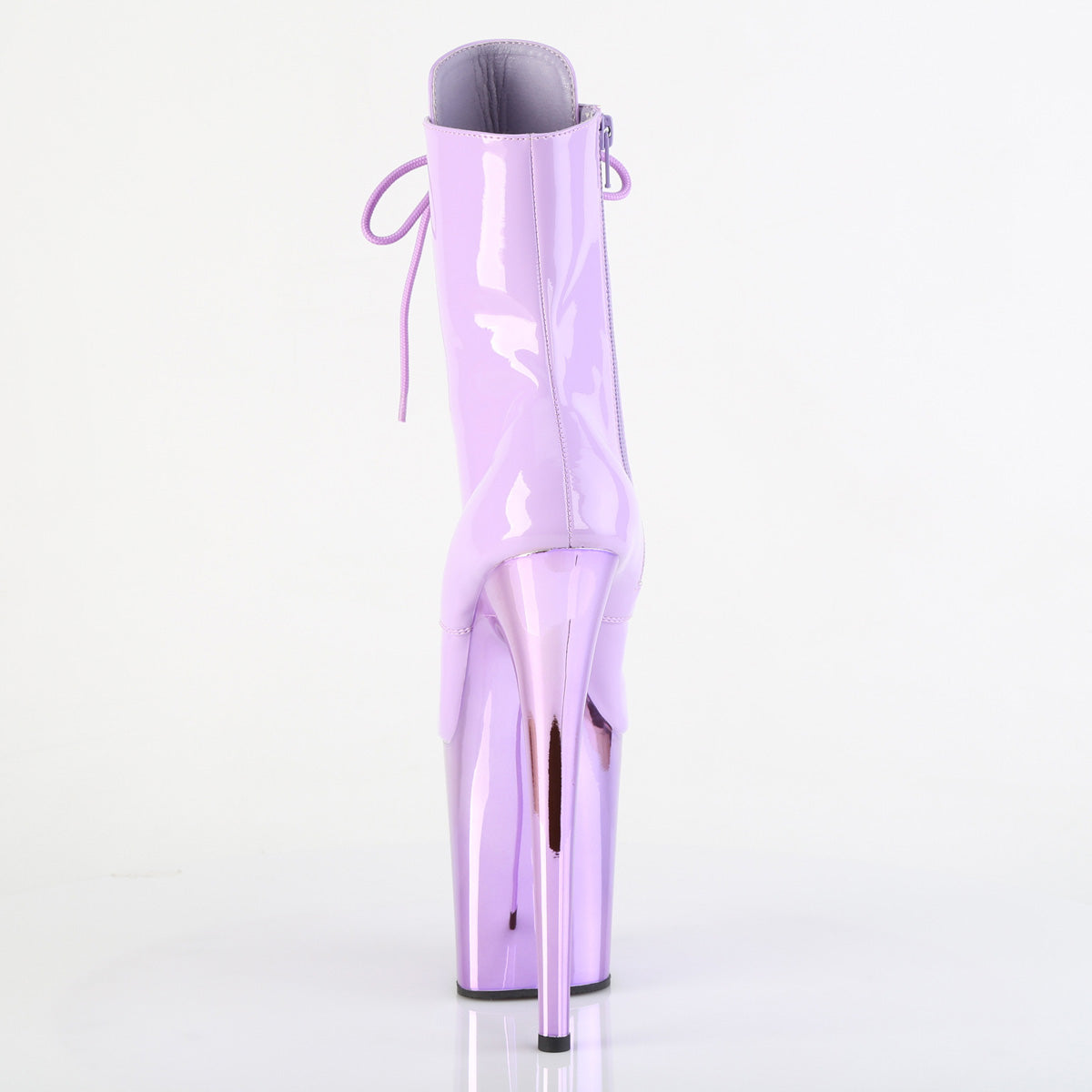 FLAMINGO-1020 Pleaser Lavender 8 Inch Strippers Ankle Boots