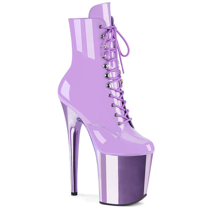 FLAMINGO-1020 Pleaser Lavender 8 Inch Strippers Ankle Boots