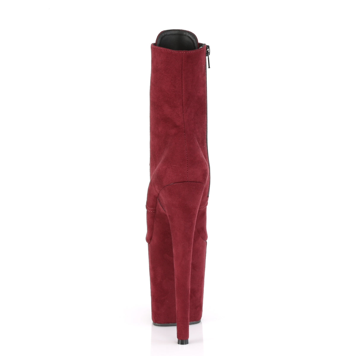 FLAMINGO-1020FS Pleaser Burgundy 8 Inch Exotic Dancing Ankle Boots