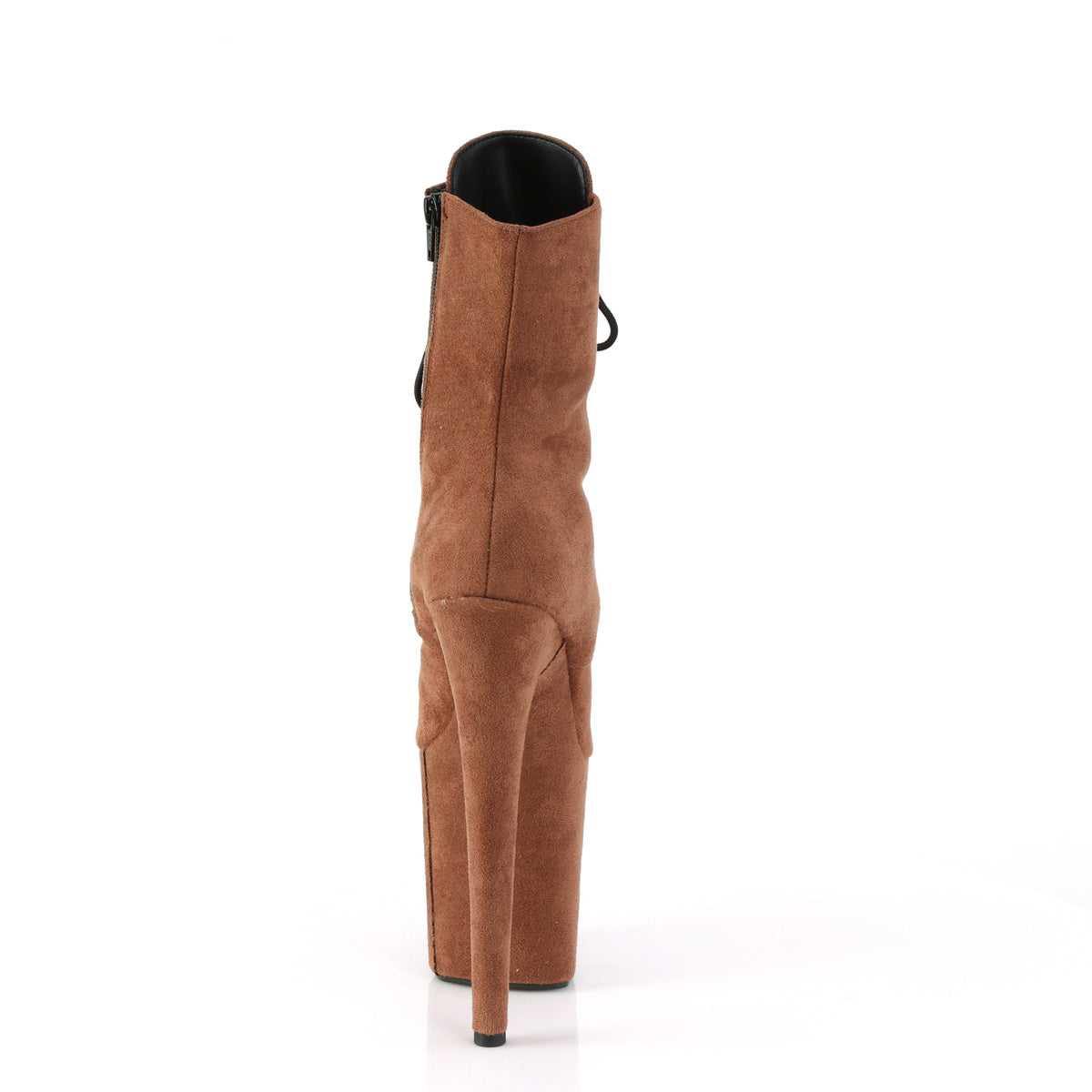 FLAMINGO-1020FS Pleaser Caramel 8 Inch Pole Dance Ankle Boots