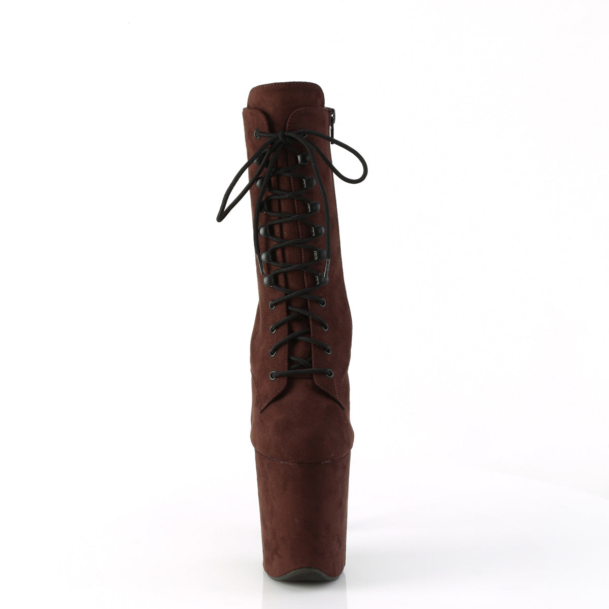 FLAMINGO-1020FS Pleaser Mocha 8 Inch Exotic Dancing Ankle Boots