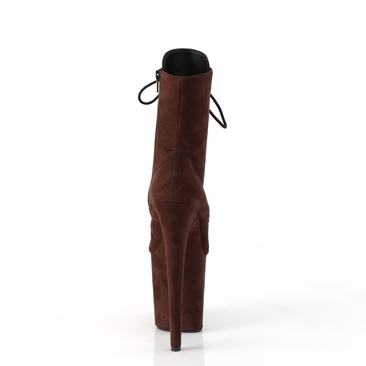 FLAMINGO-1020FS Pleaser Mocha 8 Inch Exotic Dancing Ankle Boots