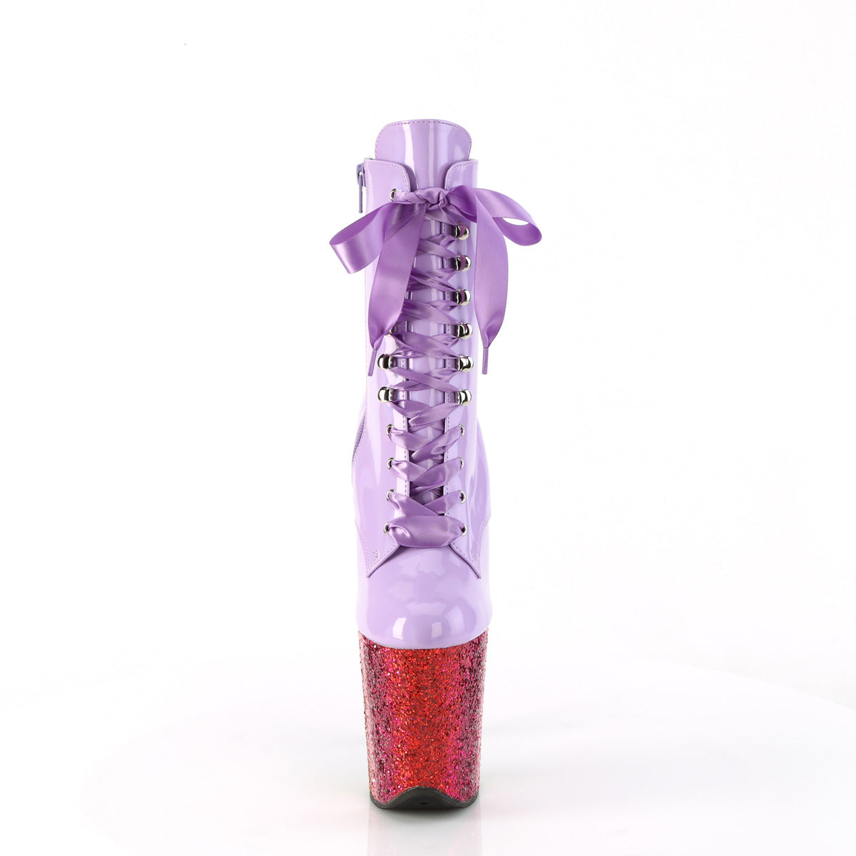 FLAMINGO-1020HG Pleaser Lavender 8 Inch Strippers Ankle Boots