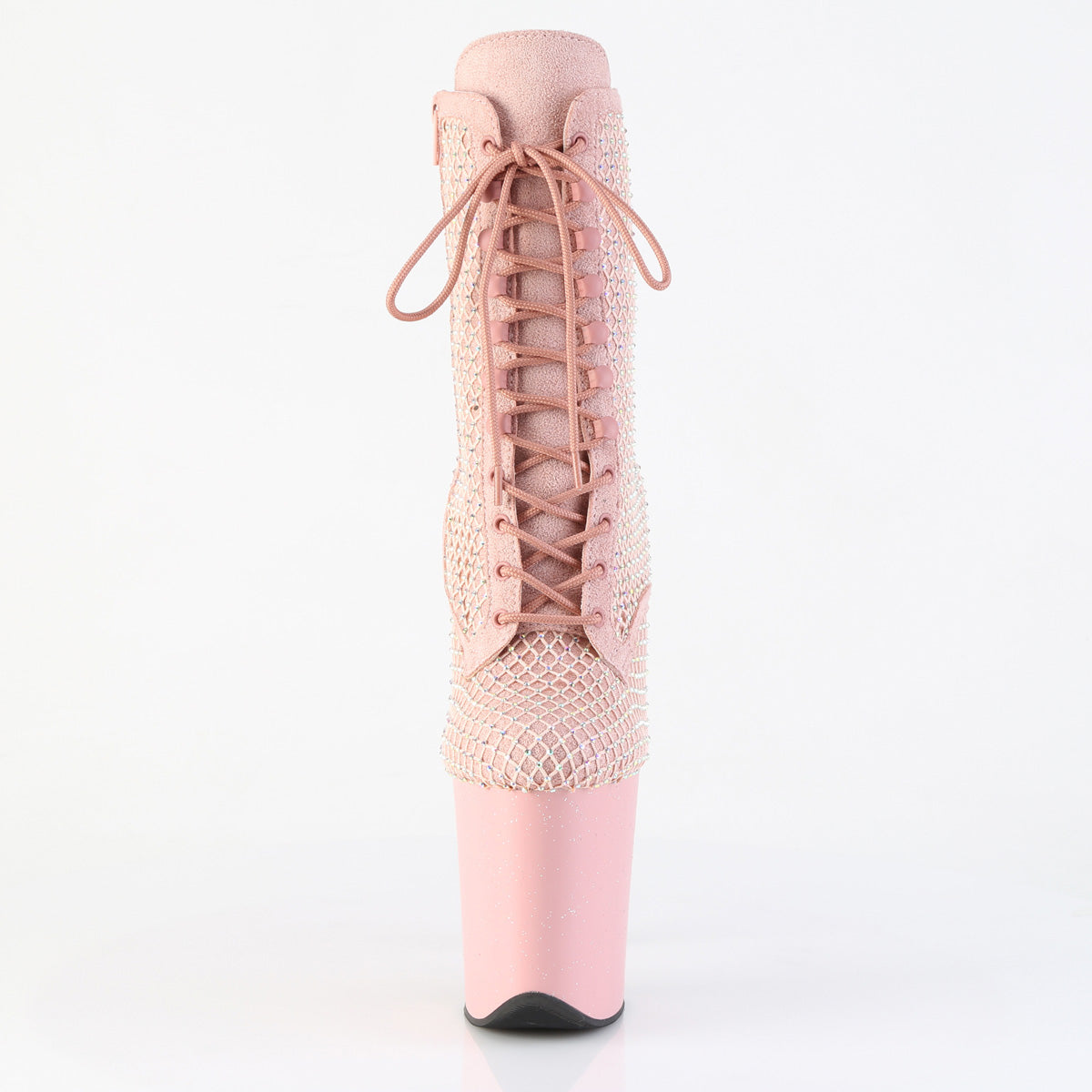 FLAMINGO-1020RM Pleaser Pink 8 Inch Strippers Ankle Boots