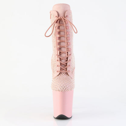 FLAMINGO-1020RM Pleaser Pink 8 Inch Strippers Ankle Boots