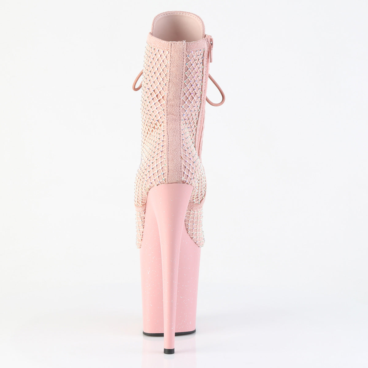 FLAMINGO-1020RM Pleaser Pink 8 Inch Strippers Ankle Boots