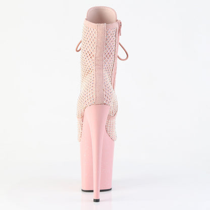 FLAMINGO-1020RM Pleaser Pink 8 Inch Strippers Ankle Boots
