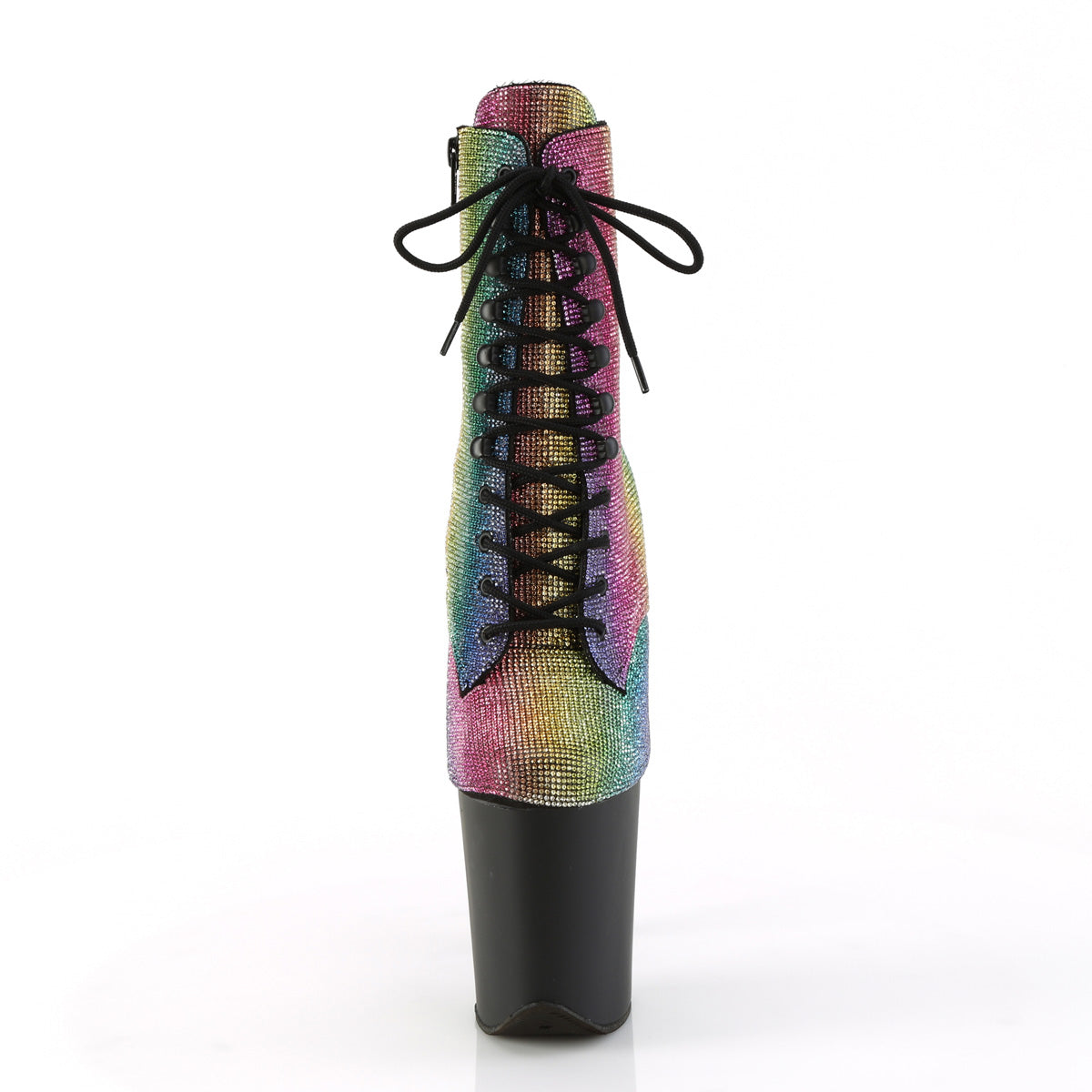 FLAMINGO-1020RS Pleaser Rainbow 8 Inch Exotic Dancer Ankle Boots