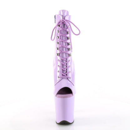 FLAMINGO-1021 Pleaser Lavender 8 Inch Platform Ankle Boots