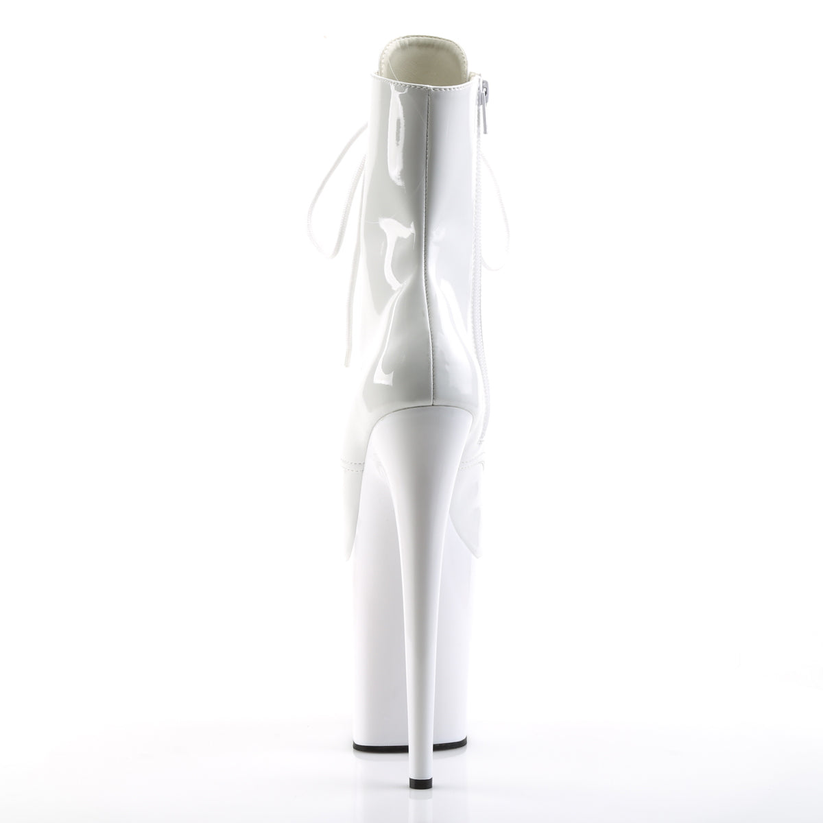 FLAMINGO-1021 Pleaser White 8 Inch Exotic Dancing Ankle Boots